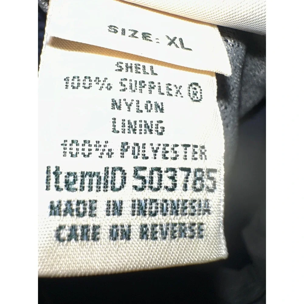 LL Bean Mens Navy Blue Cargo Swim Trunks Shorts Elastic Waist Size‎ XL